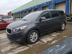 Salvage cars for sale at Columbus, OH auction: 2017 KIA Sedona LX