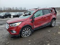 Salvage cars for sale at Marlboro, NY auction: 2018 Ford Escape Titanium