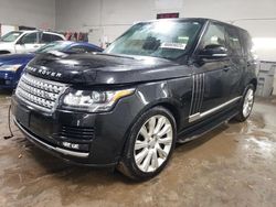 Salvage cars for sale at Elgin, IL auction: 2015 Land Rover Range Rover Supercharged