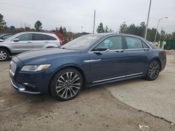 2017 Lincoln Continental Reserve en venta en Gaston, SC