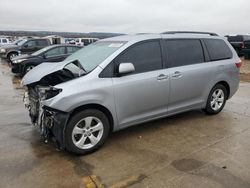 Salvage cars for sale at Grand Prairie, TX auction: 2015 Toyota Sienna LE