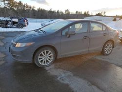 Salvage cars for sale at Windham, ME auction: 2012 Honda Civic EX