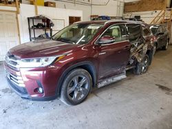 Salvage cars for sale at Ham Lake, MN auction: 2017 Toyota Highlander Hybrid Limited