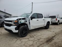 Salvage cars for sale at Pekin, IL auction: 2021 Chevrolet Silverado K1500 Custom