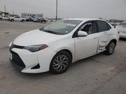 Salvage cars for sale at Grand Prairie, TX auction: 2018 Toyota Corolla L