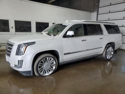 Cadillac salvage cars for sale: 2017 Cadillac Escalade ESV Platinum