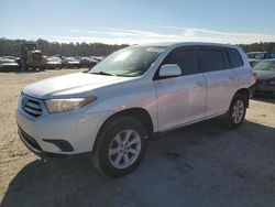 Salvage cars for sale at Harleyville, SC auction: 2013 Toyota Highlander Base