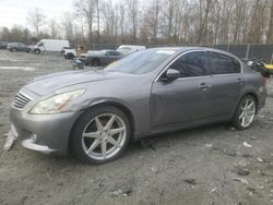 Salvage cars for sale at Waldorf, MD auction: 2013 Infiniti G37