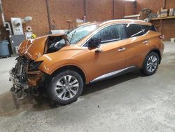 Salvage cars for sale at Ebensburg, PA auction: 2016 Nissan Murano S