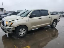 Salvage trucks for sale at Grand Prairie, TX auction: 2010 Toyota Tundra Crewmax SR5