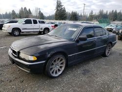 Salvage cars for sale at Graham, WA auction: 2001 BMW 740 I Automatic