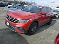 Volkswagen salvage cars for sale: 2022 Volkswagen Tiguan SE