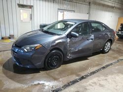 Salvage cars for sale at York Haven, PA auction: 2016 Toyota Corolla L