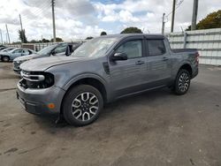 Salvage cars for sale at Miami, FL auction: 2024 Ford Maverick Lariat