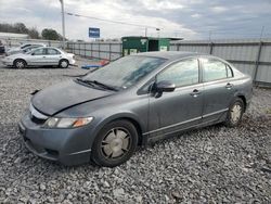 Salvage cars for sale at auction: 2009 Honda Civic Hybrid