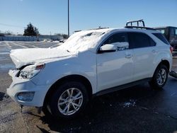 Salvage cars for sale at Moraine, OH auction: 2017 Chevrolet Equinox LT