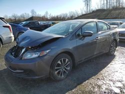 Salvage cars for sale at Duryea, PA auction: 2015 Honda Civic EX