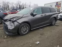 Toyota salvage cars for sale: 2024 Toyota Sienna LE