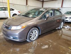 Salvage cars for sale at Pennsburg, PA auction: 2012 Honda Civic EX