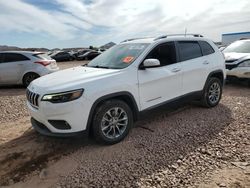 Jeep salvage cars for sale: 2019 Jeep Cherokee Latitude Plus