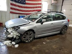 Salvage cars for sale from Copart Lyman, ME: 2013 Subaru Impreza Sport Limited