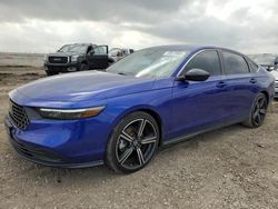 Salvage cars for sale at Houston, TX auction: 2023 Honda Accord Hybrid Sport