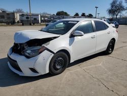 Salvage cars for sale at Sacramento, CA auction: 2015 Toyota Corolla L