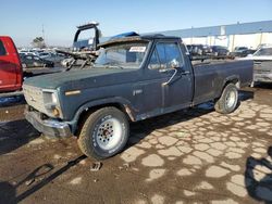 Ford f100 salvage cars for sale: 1983 Ford F100