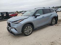 Salvage cars for sale at Houston, TX auction: 2020 Toyota Highlander Platinum