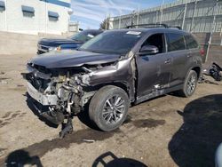 Salvage cars for sale at Albuquerque, NM auction: 2019 Toyota Highlander SE