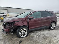 Salvage cars for sale at Leroy, NY auction: 2018 Ford Edge SEL