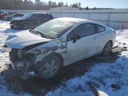 Salvage cars for sale at Windham, ME auction: 2012 Honda Civic LX