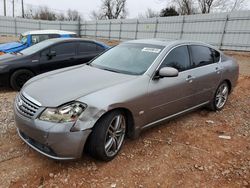 Salvage cars for sale at Oklahoma City, OK auction: 2007 Infiniti M45 Base