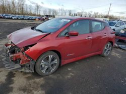 Nissan salvage cars for sale: 2018 Nissan Leaf S