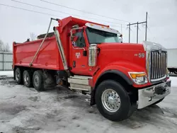 Salvage trucks for sale at Leroy, NY auction: 2020 International HX520 Dump Truck