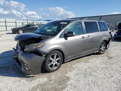 Salvage cars for sale at Arcadia, FL auction: 2017 Toyota Sienna SE