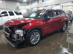 Toyota Highlander salvage cars for sale: 2020 Toyota Highlander Platinum