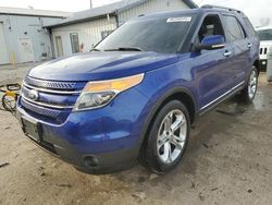 Salvage cars for sale at Pekin, IL auction: 2014 Ford Explorer Limited