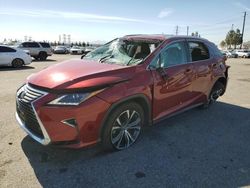 Salvage cars for sale from Copart Rancho Cucamonga, CA: 2019 Lexus RX 350 Base