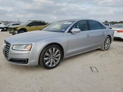 Salvage cars for sale at Houston, TX auction: 2016 Audi A8 L Quattro