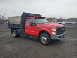 Salvage trucks for sale at New Britain, CT auction: 2008 Ford F350 Super Duty Dump Truck