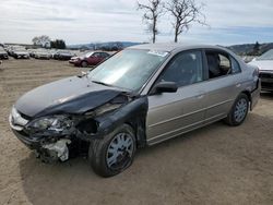 2005 Honda Civic LX en venta en San Martin, CA