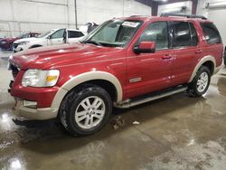 Salvage cars for sale at Avon, MN auction: 2008 Ford Explorer Eddie Bauer