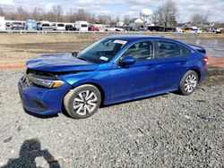 Salvage cars for sale at Hillsborough, NJ auction: 2022 Honda Civic LX