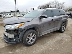 Salvage cars for sale at Oklahoma City, OK auction: 2015 Toyota Highlander XLE