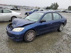 Salvage cars for sale at Antelope, CA auction: 2004 Honda Civic LX