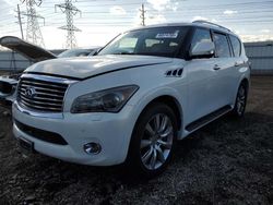 Salvage cars for sale at Elgin, IL auction: 2011 Infiniti QX56