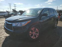 Salvage cars for sale at Elgin, IL auction: 2014 Toyota Highlander XLE