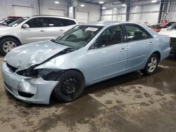 Toyota Camry salvage cars for sale: 2005 Toyota Camry LE