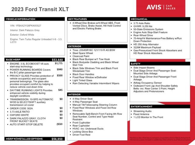 2023 Ford Transit T-350